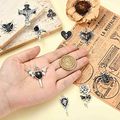 20Pcs 10 Styles Alloy Enamel Pendants&nbsp;ENAM-CJ0006-96
