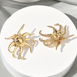 Squid 304 Stainless Steel Stud Earrings&nbsp;EJEW-B156-07G