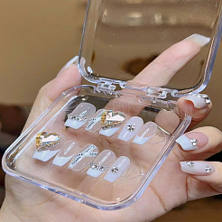 Transparent Plastic Nail Art Tool Box&nbsp;MRMJ-LP0002-33A-02
