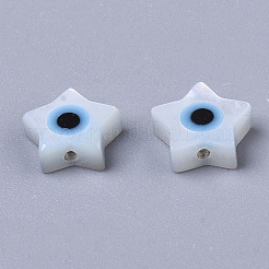 Natural White Shell Mother of Pearl Shell Beads&nbsp;SSHEL-N034-53
