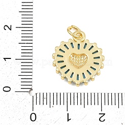 Brass Pave Sky Blue Cubic Zirconia Pendants&nbsp;CU-CBA4A93-02D-G