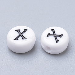Enamel Style Acrylic Beads&nbsp;SACR-T338-04