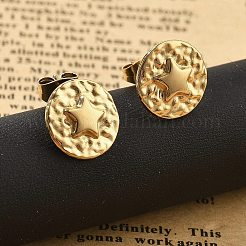 304 Stainless Steel Stud Earrings&nbsp;EJEW-F354-06G-01