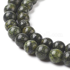 Natural Serpentine/Green Lace Stone Beads Strands&nbsp;G-S259-15-6mm-1