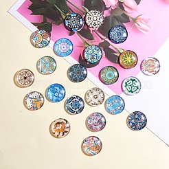 Printed Picture Glass Cabochons&nbsp;GGLA-YW0001-01A