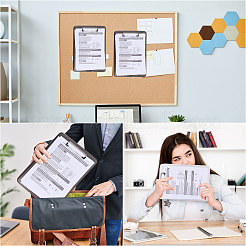 2Pcs 2 Colors Rectangle Plastic Clipboards&nbsp;AJEW-CA0005-57B