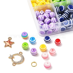 225Pcs Round Resin Beads&nbsp;DIY-YW0002-85