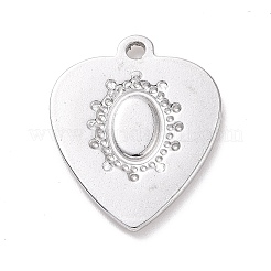 Non-Tarnish 304 Stainless Steel Pendant Cabochon Settings&nbsp;X-STAS-G287-11P