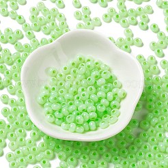 Imitation Jade 3/0 Glass Seed Beads&nbsp;SEED-Z001-A-A14