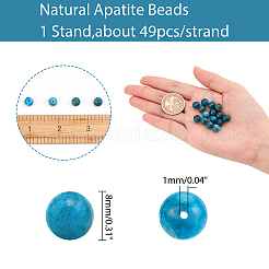 Natural Apatite Beads Strands&nbsp;G-AR0001-77
