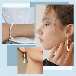 2 Strands Natural Freshwater Shell Beads Strands&nbsp;BSHE-NB0001-17