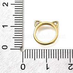 Brass Micro Pave Clear Cubic Zirconia Bead Frame&nbsp;KK-S508-34G