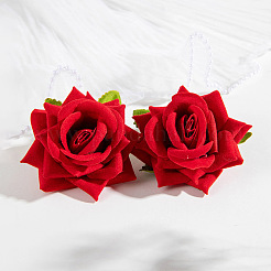 Rose Cloth Stud Earrings&nbsp;FS-WGC8AAB-05