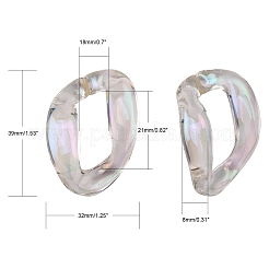 Transparent Acrylic Linking Rings&nbsp;LS-PACR-R246-062