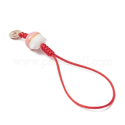 6Pcs Handmade Porcelain Pendant Decorations&nbsp;HJEW-JM04721