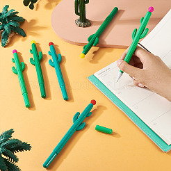 15Pcs 3 Colors Cactus Rubber Gel Pen&nbsp;AJEW-TA0002-67