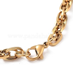 Ion Plating(IP) 304 Stainless Steel Chain Necklaces&nbsp;NJEW-Q335-11G
