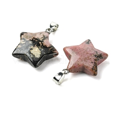 Natural Rhodonite Pendants&nbsp;GG-K002-10R
