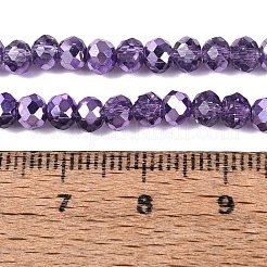 Transparent Electroplate Glass Beads Strands&nbsp;EGLA-Q131-01A-04
