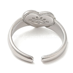 Non-Tarnish 304 Stainless Steel Open Cuff Rings&nbsp;RJEW-K245-65P