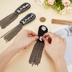 Cloth & Alloy Tassel Epaulettes&nbsp;AJEW-WH0410-181B