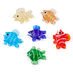 6Pcs 6 Colors Handmade Lampwork Beads Strands&nbsp;LAMP-TA0002-44