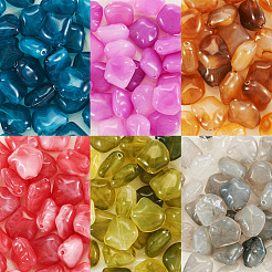 180Pcs 6 Colors Transparent Acrylic Beads&nbsp;OACR-TA0002-66