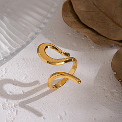 Adjustable 304 Stainless Steel Cuff Rings for Women&nbsp;YX5340