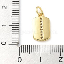 Rack Plating Brass Micro Pave Cubic Zirconia Pendants&nbsp;KK-K392-03G-04