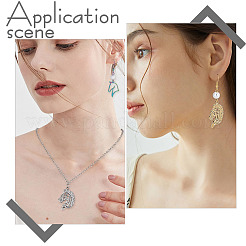 18Pcs 6 Style 201 Stainless Steel Pendants&nbsp;STAS-CN0001-29