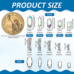 120Pcs Sew on Rhinestone&nbsp;RGLA-FG0001-34B