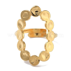 304 Stainless Steel Open Cuff Rings for Women&nbsp;RJEW-M020-11G