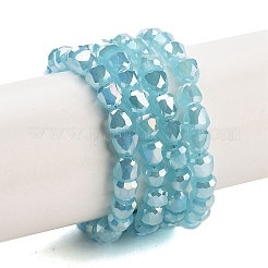 Electroplate Glass Beads Strands&nbsp;EGLA-D030-J4mm-B04
