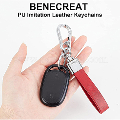 2 Set 2 Style PU Imitation Leather Keychains&nbsp;KEYC-BC0001-08