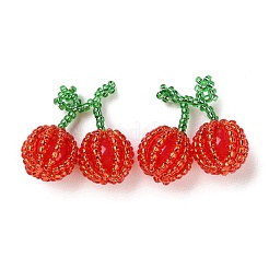 Glass & Seed Beaded Pendants&nbsp;GLAA-C028-02