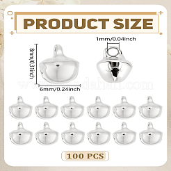 100Pcs Iron Bell Charms&nbsp;IFIN-LP0001-33S