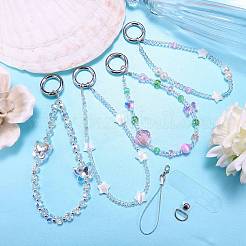Plastic Mobile Straps&nbsp;HJEW-SZ0001-47C