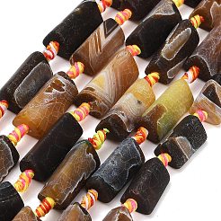 Natural Weathered Agate Beads Strands&nbsp;G-A321-F02-01A