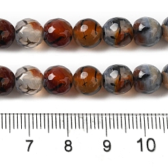 Dyed & Heated Natural Fire Crackle Agate Beads Strands&nbsp;G-P539-B01-15