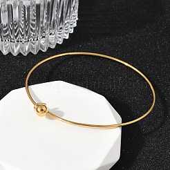 304 Stainless Steel Bangles for Women&nbsp;BJEW-C088-02G