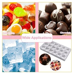 1 Set 2 Pcs PS Plastic Heart Shaped and Star Shaped Double Piece Chocolate Mold&nbsp;ST-CJ0007-97