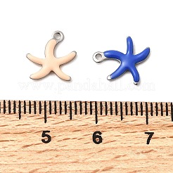 304 Stainless Steel Enamel Charms&nbsp;X-STAS-Q363-14D-P