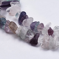 Natural Fluorite Stone Bead Strands&nbsp;G-R192-05