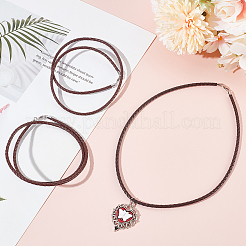 2Pcs Braided Round Leather Cord Necklace Making&nbsp;NJEW-BBC0001-19B-02