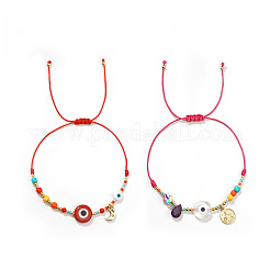 2Pcs Mother's Day Brass Charm Bracelets&nbsp;ST5859-3
