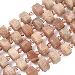 Natural Sunstone Beads Strands&nbsp;G-G453-G01-7x12mm