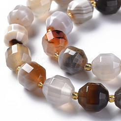 Natural Striped Agate/Banded Agate Beads Strands&nbsp;G-T131-120
