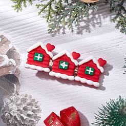Christmas Theme Resin Alligator Hair Clips&nbsp;PHAR-JH00114