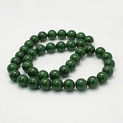 Natural Mashan Jade Round Beads Strands&nbsp;X-G-D263-12mm-XS13