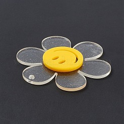 Transparent Acrylic Big Pendants&nbsp;OACR-P012-A06